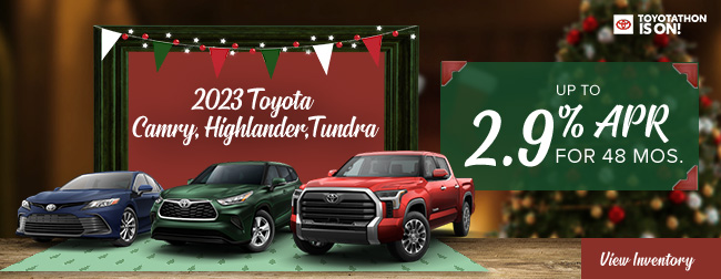Special apr offer on New Toyota models