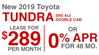 New 2019 Toyota Tundra SR5 4x2 Double Cab