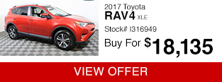 Used 2017 Toyota RAV4 XLE