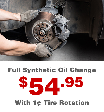 Full Synthetic Oil Change with 1 center Tire Rotation