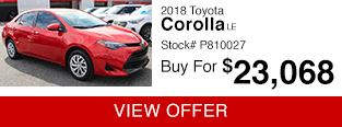 Used 2018 Toyota Corolla LE