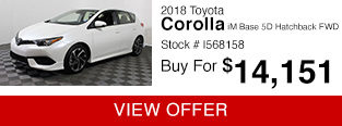 Pre-Owned 2018 Toyota Corolla iM Base 5D Hatchback FWD