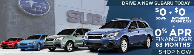 Drive A New Subaru Today!