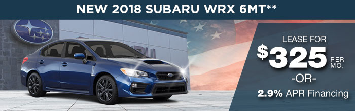New 2018 Subaru WRX