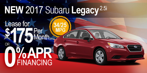 New 2017 Subaru Legacy 2.5i