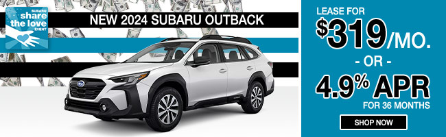 Subaru Outback for $345 per month