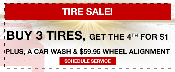 Buy 3 Tires, get 4th for $1