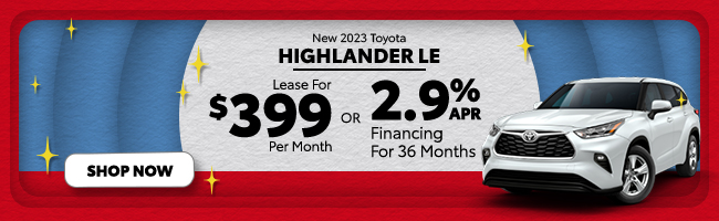 Toyota Highlander offer