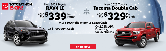 2024 Toyota RAV4 and Tacoma