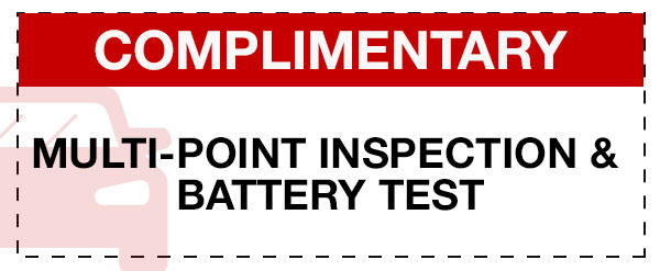 Complimentary Multi-Point Inspection & Battery Test