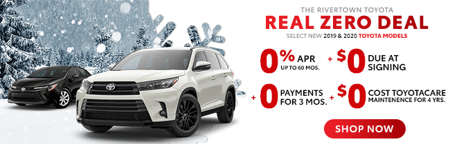 The Rivertown Toyota Real Zero Deal!
