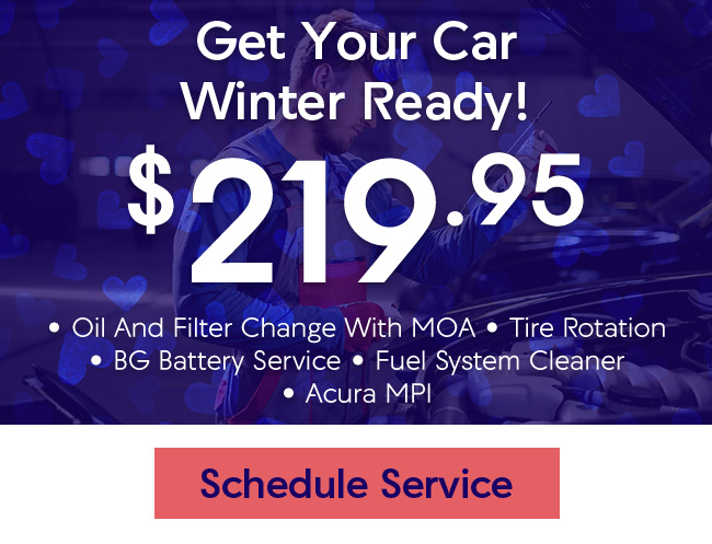 winter service offer at Spitzer Acura