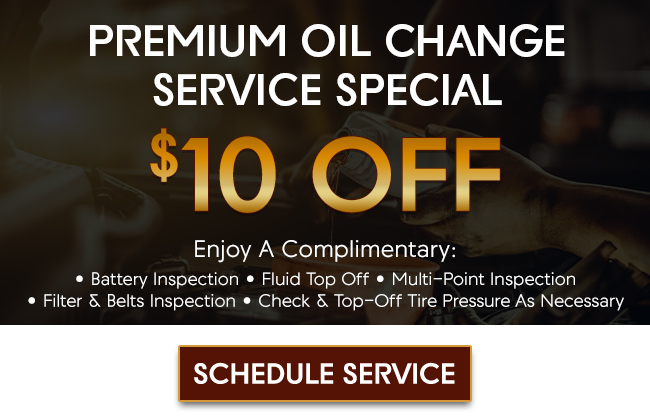 Premium oil change special