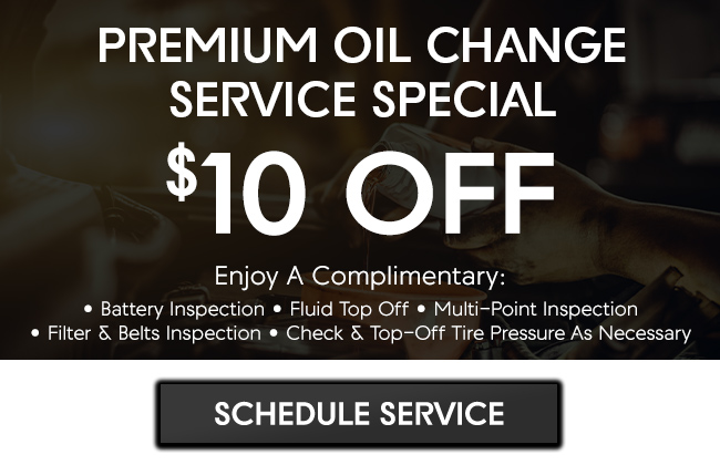 Premium oil change special