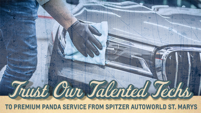trust our talented techs to premium Panda service from Spitzer Sutoworld St. Marys