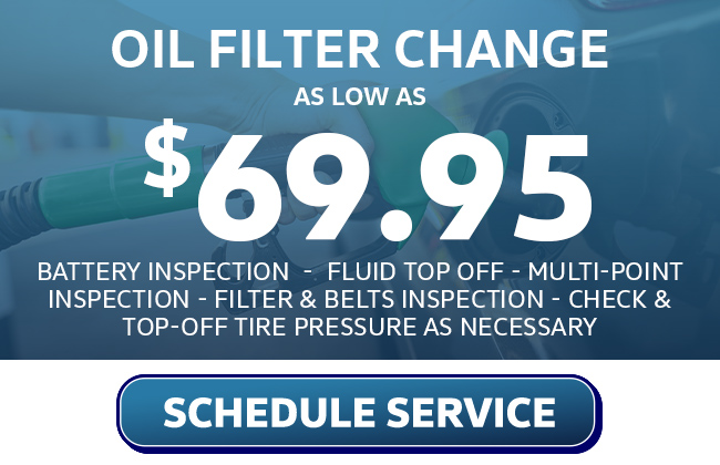 oil filter change special offer