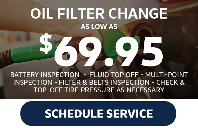 oil filter change special offer