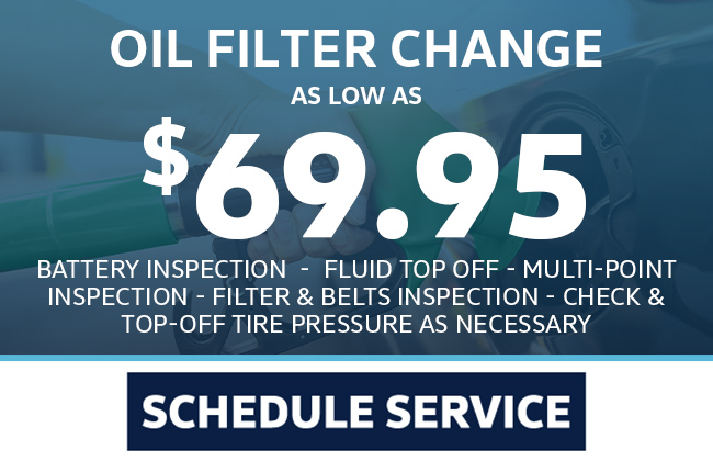 oil filter change special offer