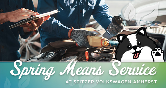 Spring means service at Spitzer Volkswagen Amherst