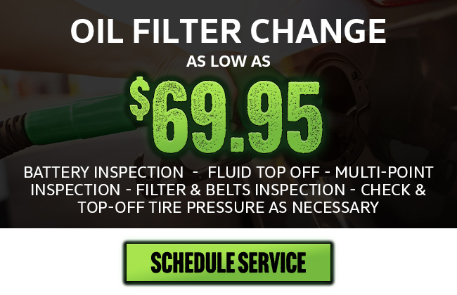 oil filter change special offer