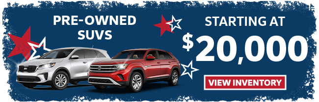 Special pricing on pre-owned vehicles at Spitzer VW in Amherst Ohio