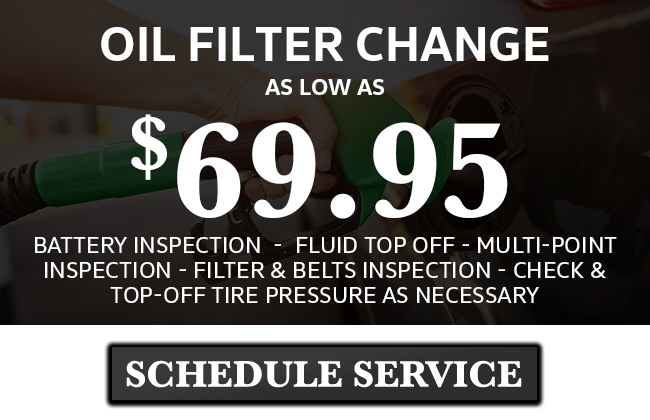 oil filter change special offer