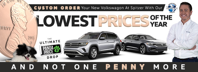 Promotional offer from Spitzer VW in Amherst Ohio