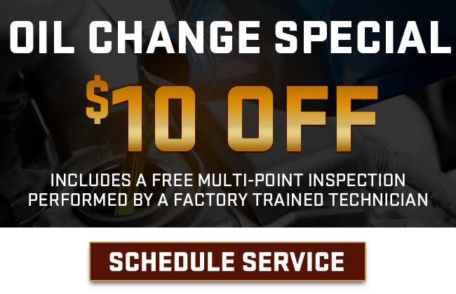 oil change special, includes free multi-point inspection