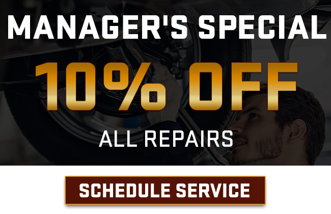 manager's special, percent off all repairs