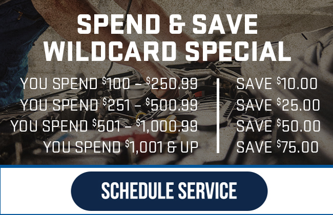 Spend and save wildcard special