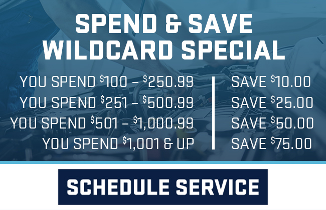 Spend and save wildcard special