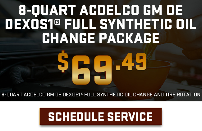 8-Quart ACDelco GM OE dexos1 Full Synthetic Oil Change Package