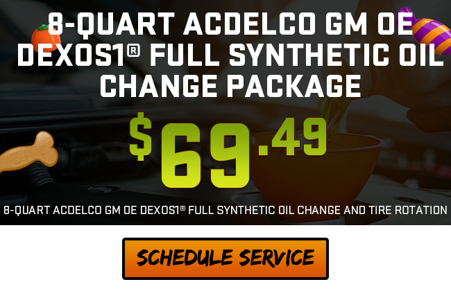 8-Quart ACDelco GM OE dexos1 Full Synthetic Oil Change Package