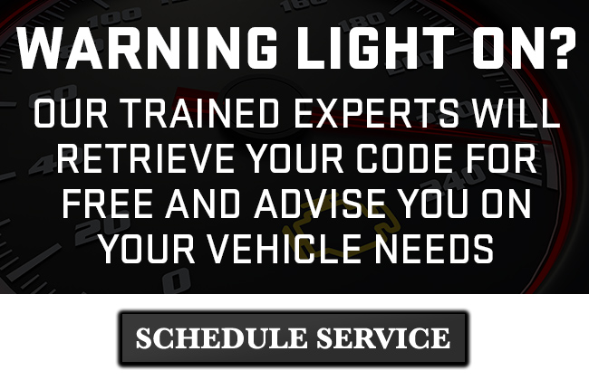 warning light check. schedule service.