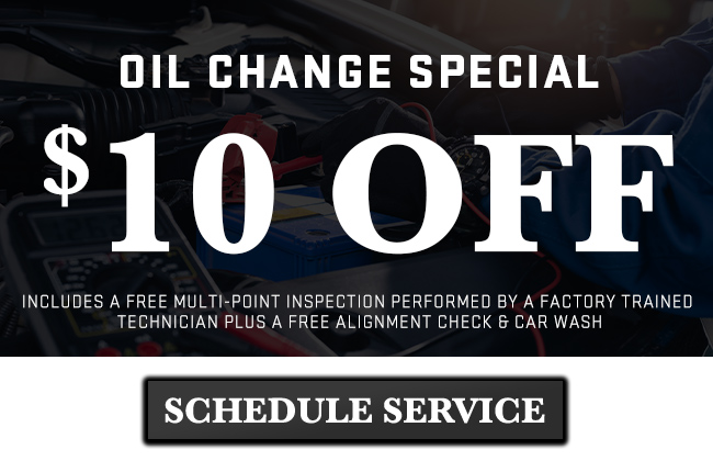 oil change special, includes free multi-point inspection