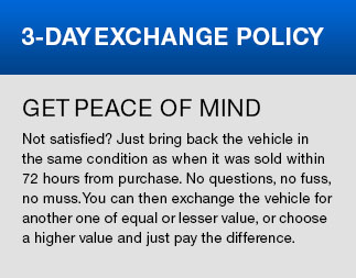 3-Day Exchange Policy