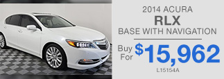 PRE-OWNED 2014 ACURA RLX BASE WITH NAVIGATION Buy For $15,962