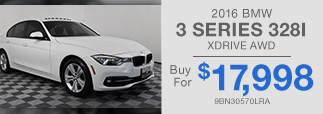 PRE-OWNED 2016 BMW 3 SERIES 328I XDRIVE AWD Buy For $17,998