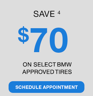 Save $70 On Select BMW Approved Tires