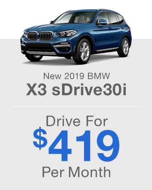 New 2018 BMW X3 sDrive30i | $279