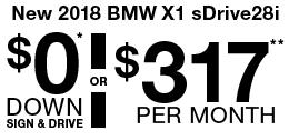 $0 Down Sign & Drive* OR $317 Per Month