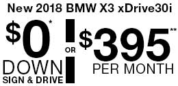 $0 Down Sign & Drive or $395 per month