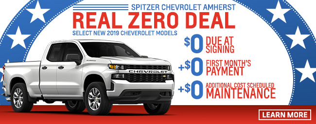 Spitzer Chevrolet Amherst Real Zero Deal!