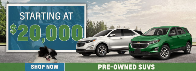 Pre-owned SUVs at 20k