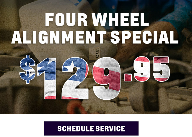 Four wheel alignment special