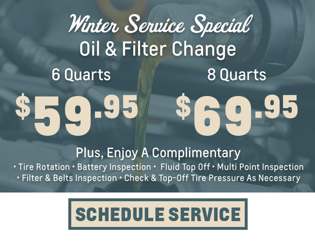 Fall Service - Oil and filter change