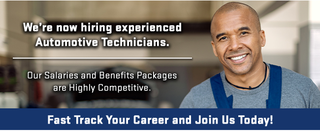 shows tech | we are hiring automotive technicians