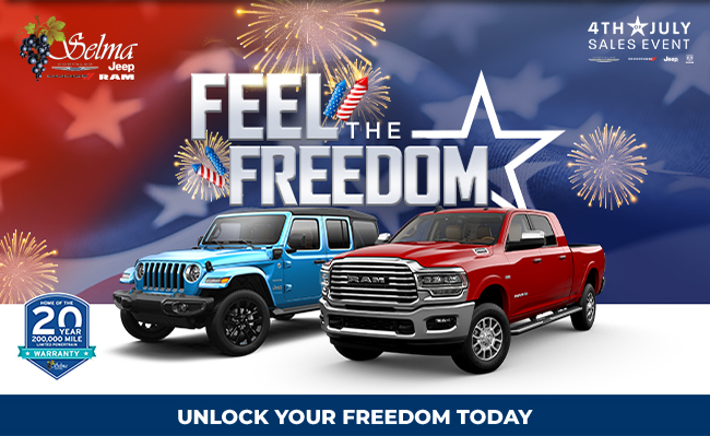 Feel the freedom - 4th of july sales event - unlock your freedom today