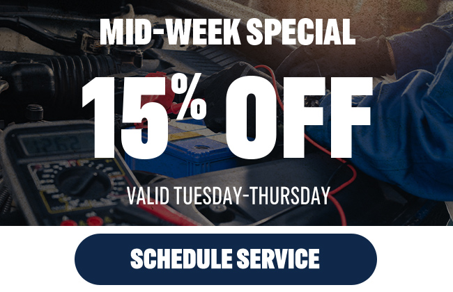 Mid-Week Special 15 percent off service