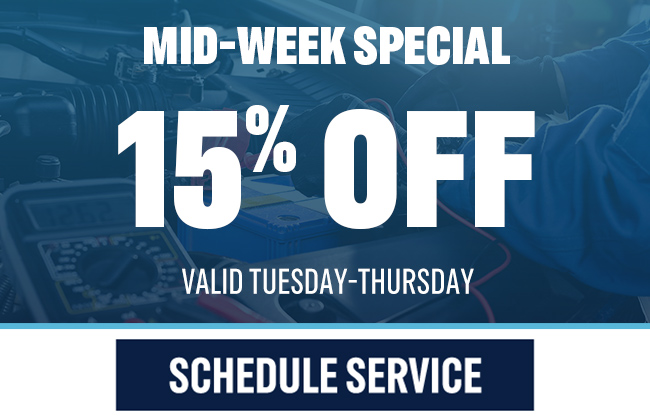 Mid-Week Special 15 percent off service